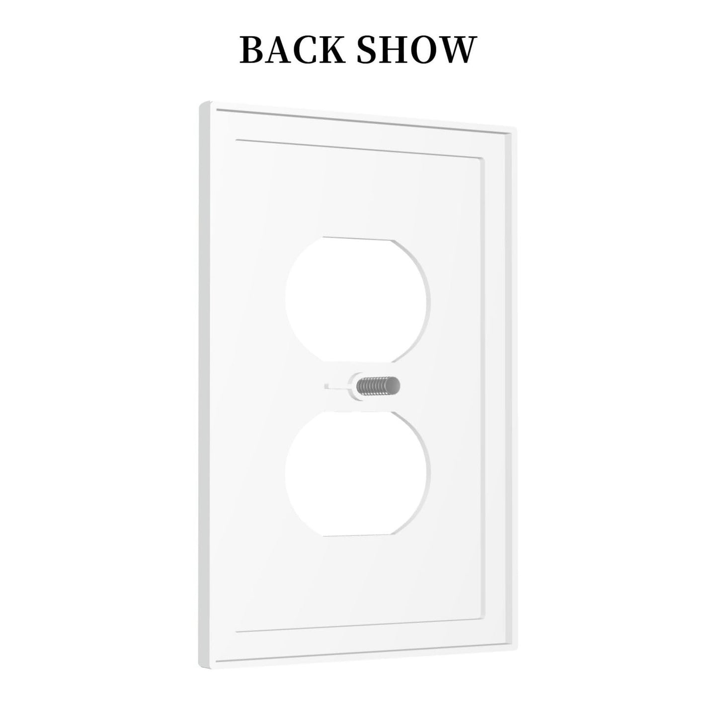 CZRPKEN Decorative Outlet Cover Black Luxury 3D Embossed Ornate Floral Design 1 Gang Duplex Light Switch Cover Plate Unique Wall Plate Electrical Switch Plate Covers for Elegant Home Wall Decor