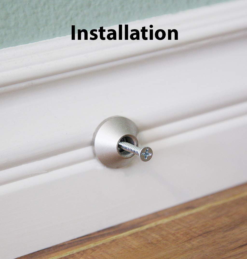 Safus Magnetic Door Stop - Gold Brass - 1pc