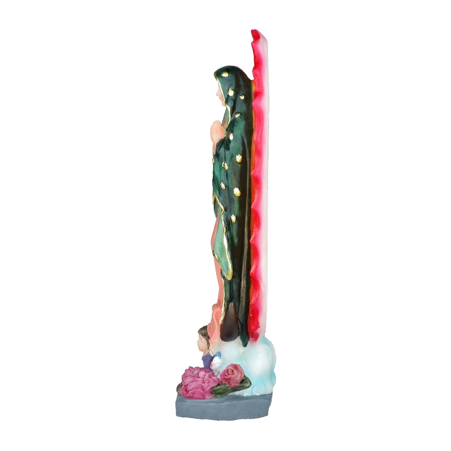 PSYHILAR Our Lady of Guadalupe Statue, Small Virgen de Guadalupe Statues, 6 Inch Mexico Virgin Mary Figurine, Handcrafted Virgencita Maria Estatua Resin Catholic Religious Decor