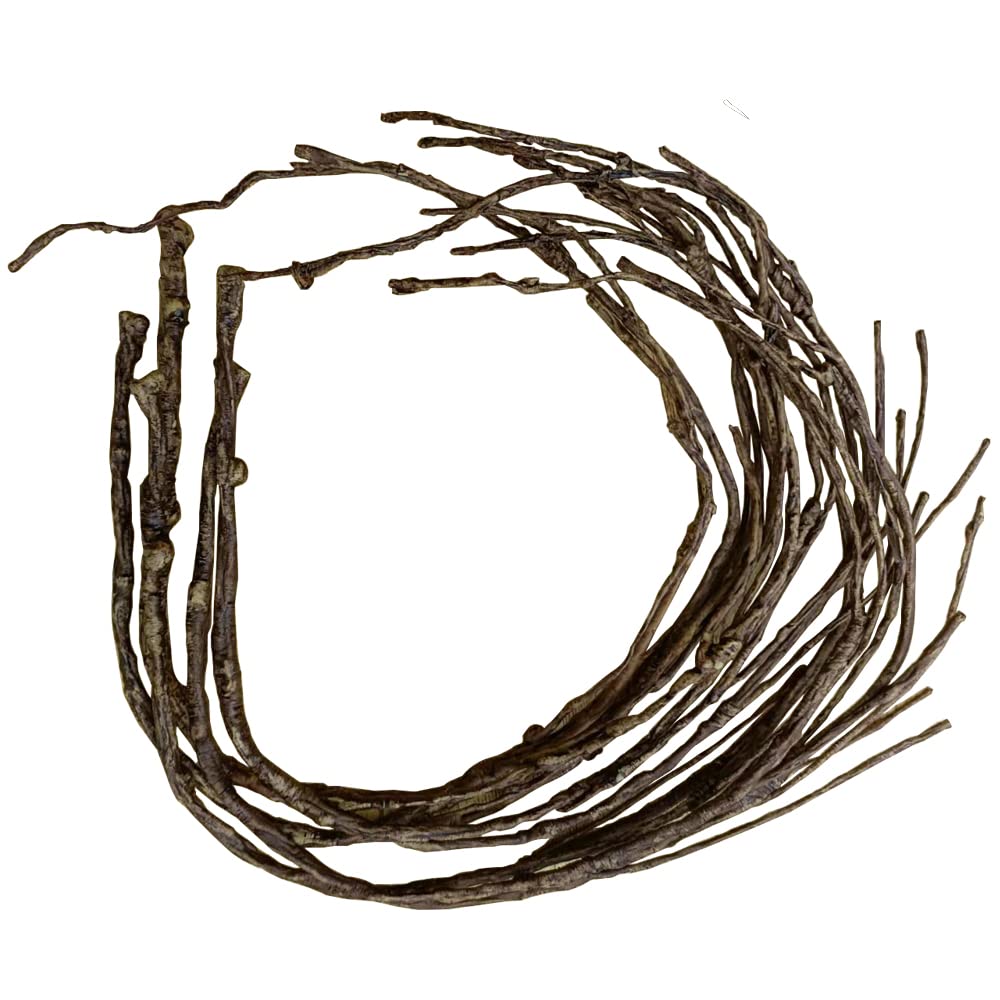 Bakoukiter 5PCS Artificial Lifelike Curly Willow Branches Decorative Dried Birch Twigs 25.9 Inch Fake Bendable Sticks Stems for Craft Vases Home Wedding Decor