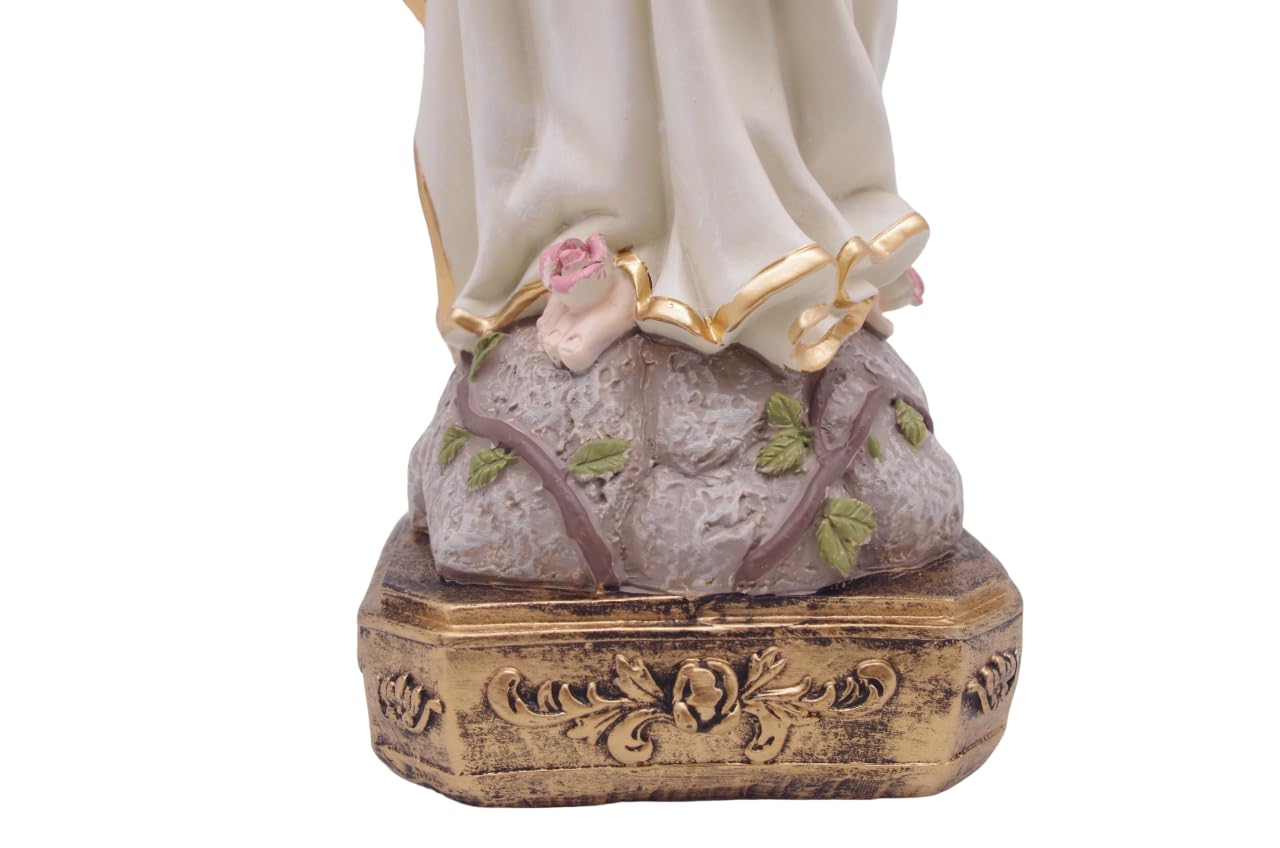 MeritMode 15" H Virgin Mary Praying Statue - Lourdes Catholic Collectible Figurine, Blessed Mother Figurine, Ideal Religious Gift for Home Dรฉcor & Outdoor Garden Decorations