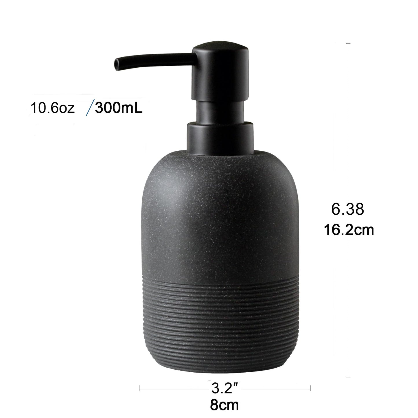 GalDal Soap Dispenser Black,Hand Soap Lotion Dispenser for Bathroom Countertop,Soap Dispenser for Kitchen.