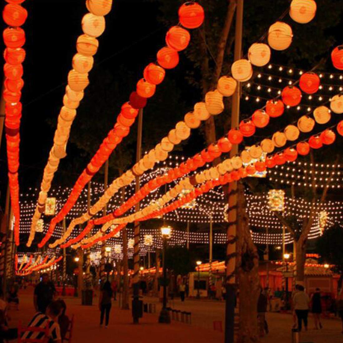 Amants01 Red Lantern String Lights 13.12 ft 20 LEDs Battery Operated Hanging Lanterns String Lights for Chinese New Year,Spring Festival,Wedding,Party Decoration,Christmas