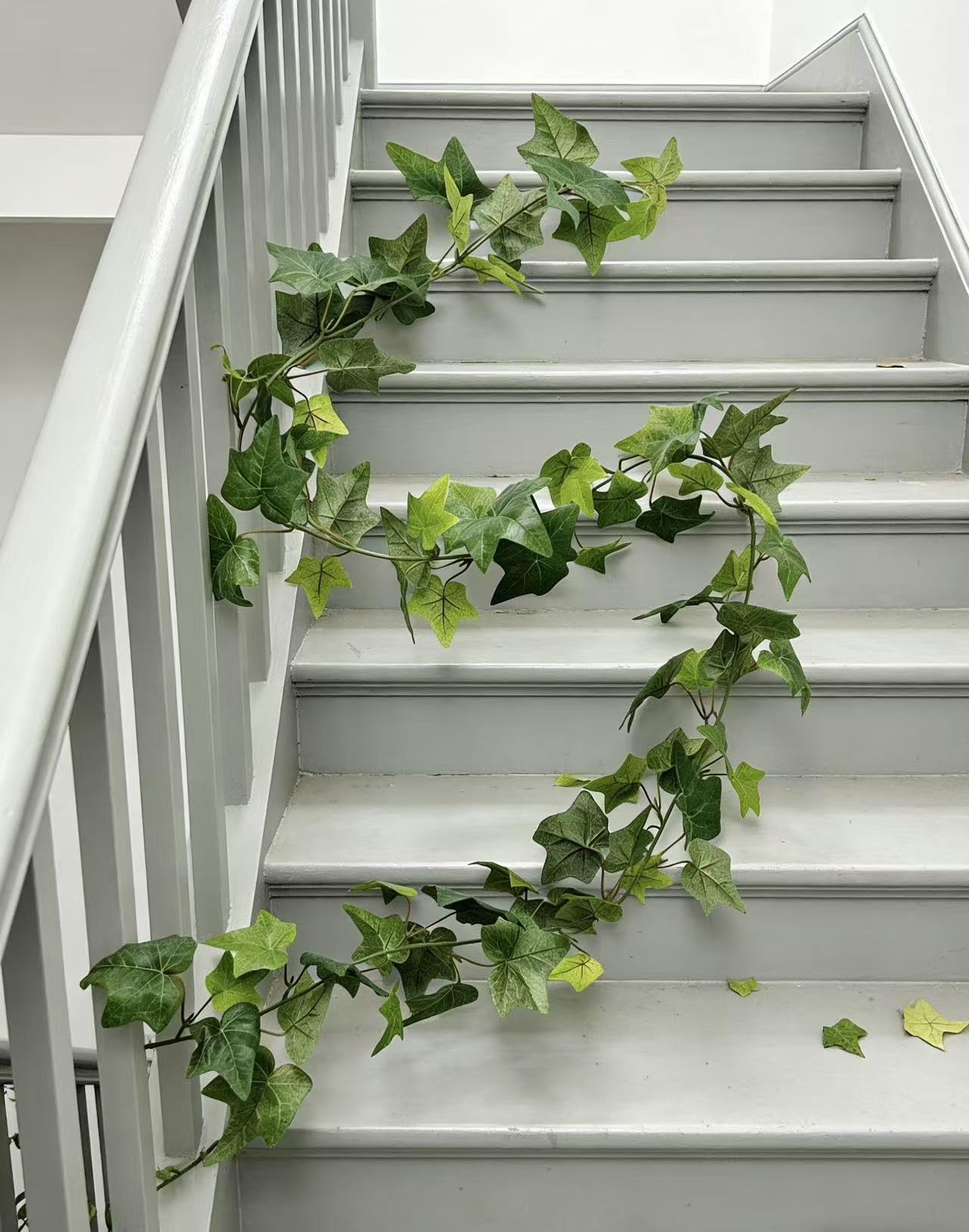 dayuleaf 3 Strands Artificial Vines Ivy Garland 6ft Fake Vine with Silk Green Leaves Faux Hanging Plants Greenery Decoration for Outdoors Party Wedding Indoor Mantle Bedroom Home Decor (Ivy)