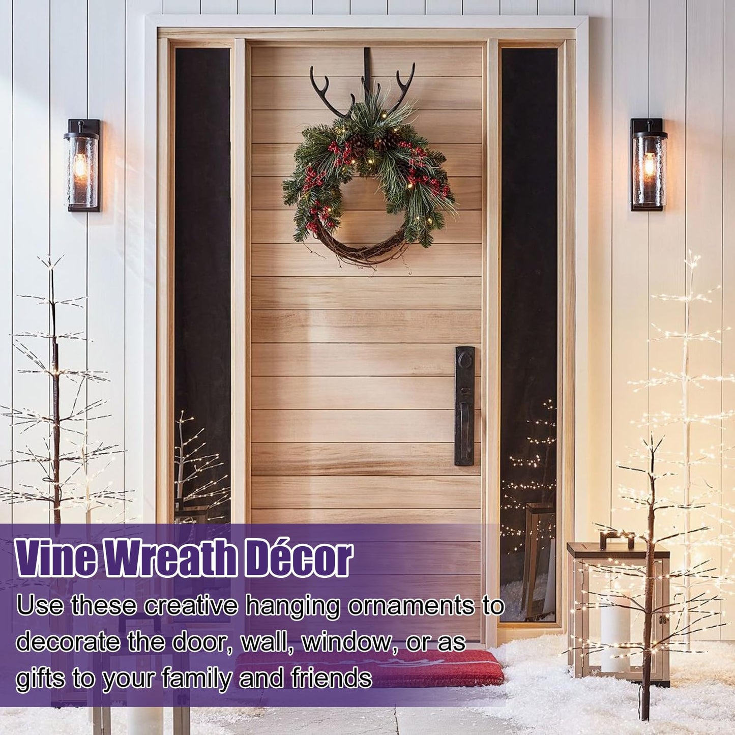 LDHHYH 9 PCS 15 Feet Grapevine Garland, Natural Grapevine Wreath for Crafts, Twig Wreath Twig Garland, Grape Vine Wreaths for Crafts Wedding House Holiday Door Wall Decor