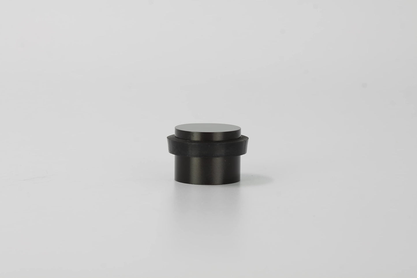 EVI Herrajes | Black Door Stopper - Adhesive Installation - Black Rubber Protector - W=0.94 x H=0.79 Inch Door Stop