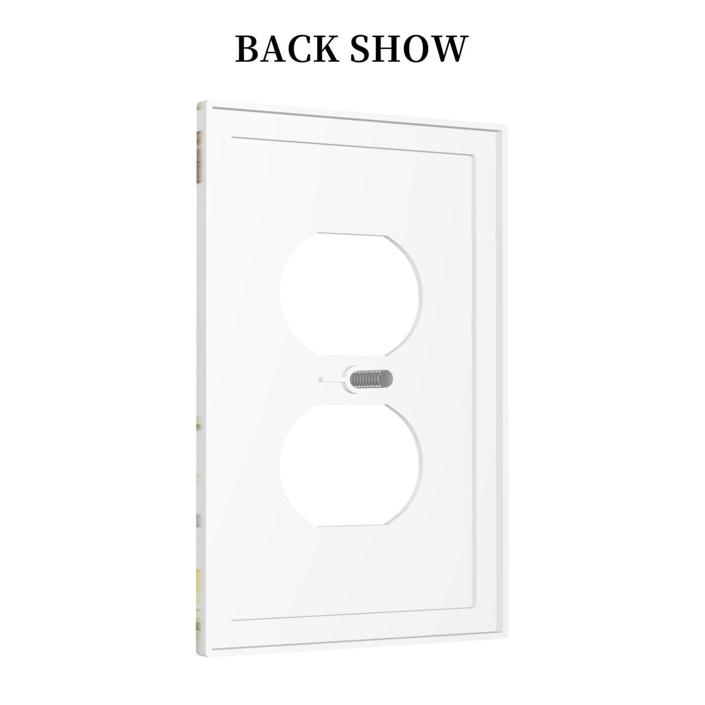YGMMWP Decorative Outlet Covers Cute Black Cat Floral Wildflower 1 Gang Duplex Light Switch Cover Plate Unique Wall Plates for Electrical Outlets Switch Plate Covers for Bedroom Home Decor
