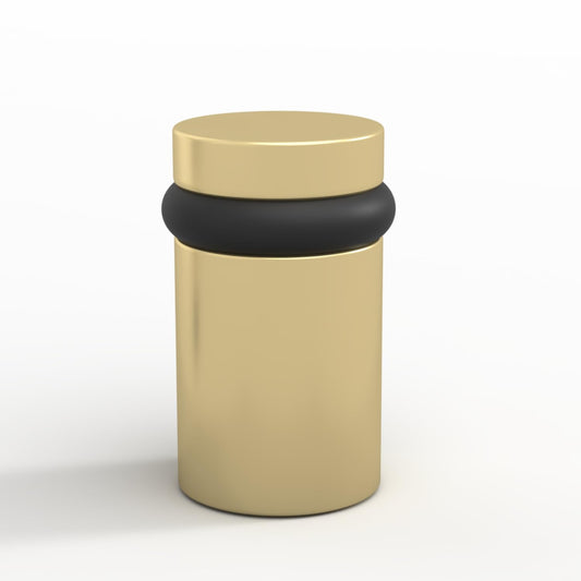 Floor Door Stopper Solid Brass Heavy Duty - Mega Handles, Satin Brass 2in