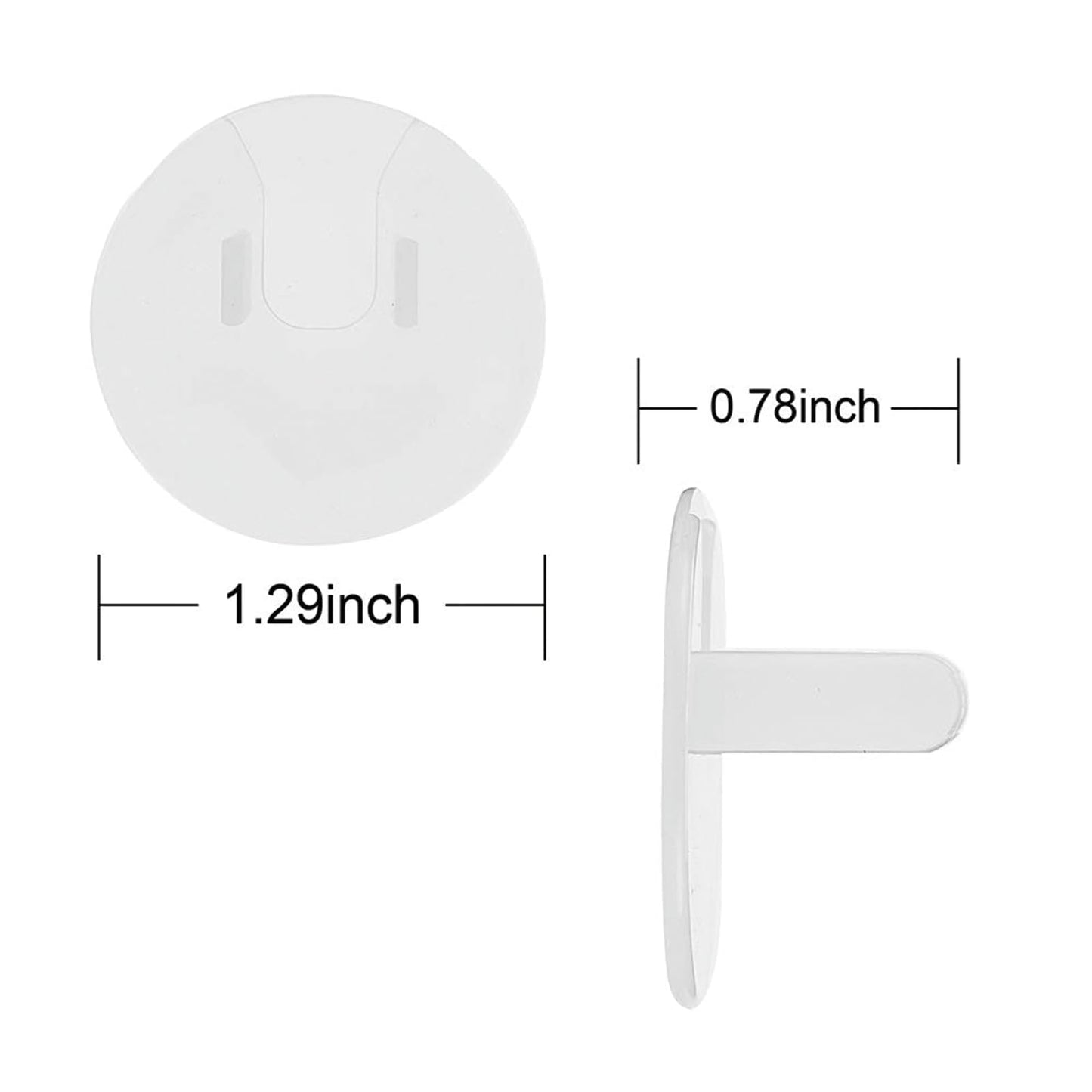 100 Pack Outlet Covers Baby Proofing Clear Outlet Covers Baby Safety Outlet Plug Covers Safe & Secure Electric Plug Protectors Sturdy Childproof Socket Covers for Home & Office