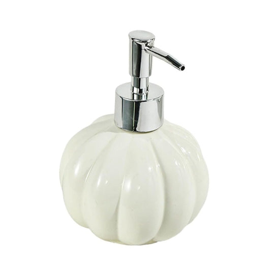 Ceramics Soap Dispenser, Ceramic Hand Soap Dispenser, Pumpkin Shaped Bottle, Foam Dispenser, Decorative Hand Pump Refillable Soap Dispenser for Kitchen