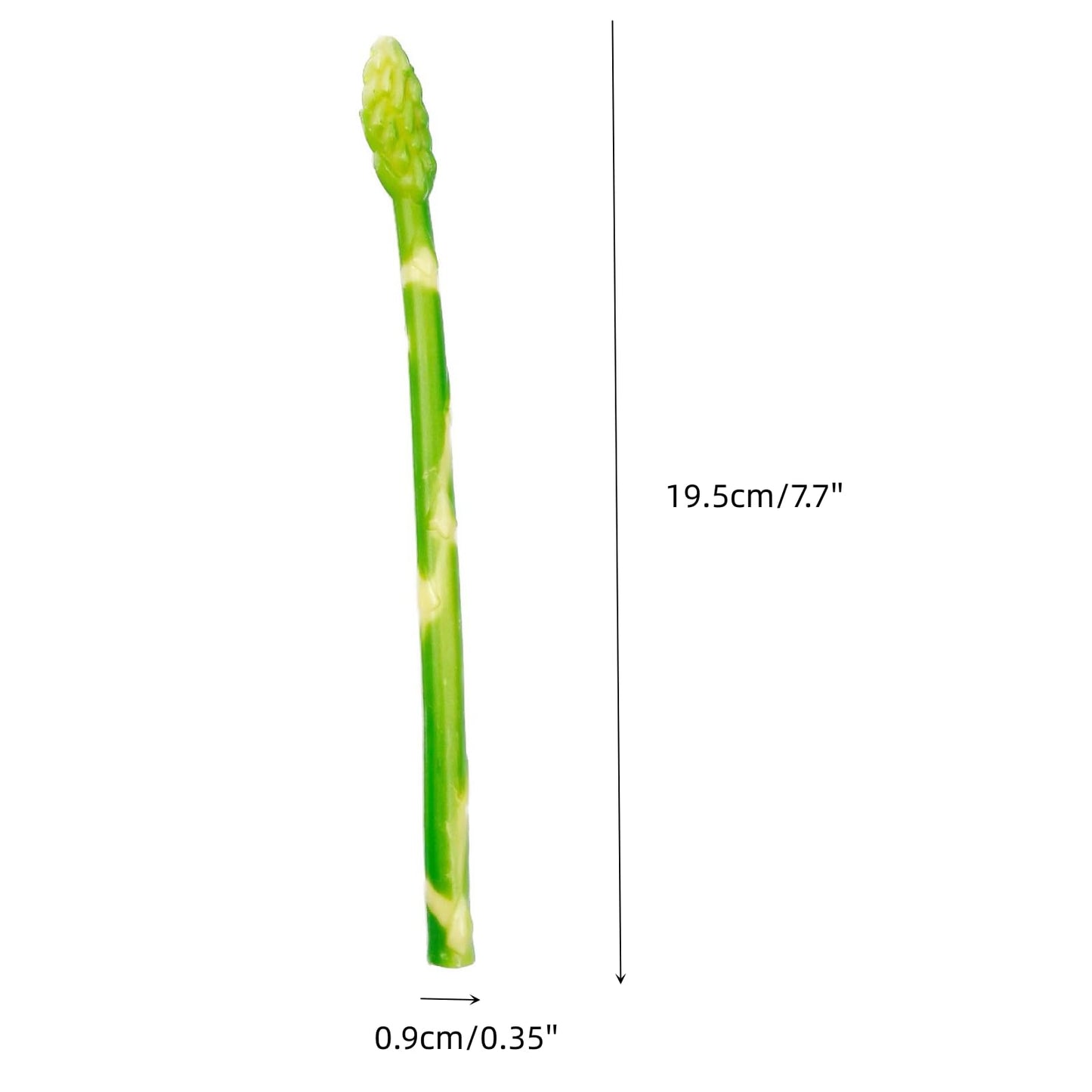 LONG XIN SERIES 12Pcs Realistic Fake Asparagus Decor Artificial Vegetables Model Lifelike Fake Food for Kitchen Countertops Dining Room Garden Decor Restaurant Displays Food Photography Props