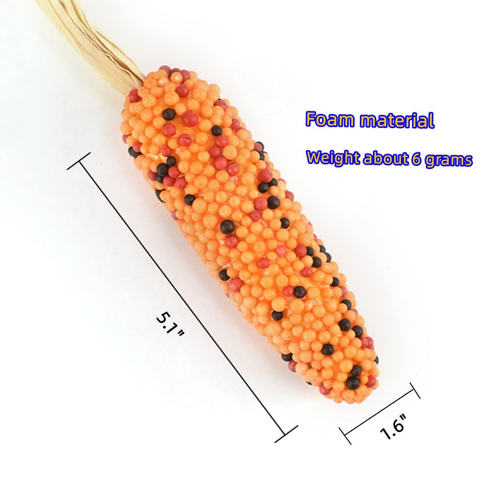 XZJMY 6 Pcs Artificial Corn,Thanksgiving Fake Corn,Simulation Foam Corn Set,Faux Corn Modle for Photoshoot,Kitchen,Party Home Decor