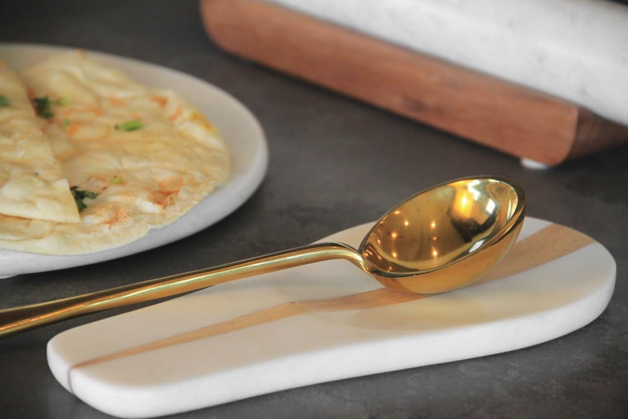 Marble and Wood Spoon Rest by Verve CULTURE