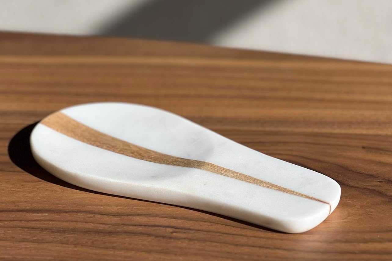 Marble and Wood Spoon Rest by Verve CULTURE