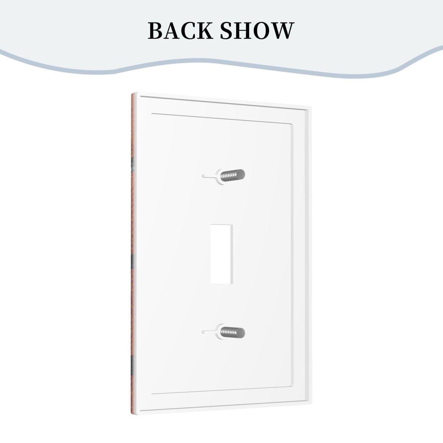 Rougui Light Switch Covers 1 Toggle Funny Basketball Sports Single Toggle Wall Plate Decorative Switchcover Electrical Switchplate For Country Bathroom Bedroom Decor