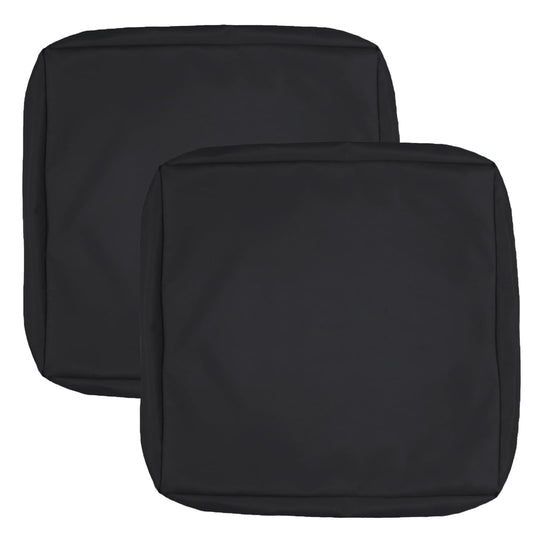Oslimea Outdoor Cushion Covers Replacement 22x20x4 inch 2Pack Patio Furniture Cushion Seat Cover Waterproof Washable Sofa Couch Chair Slipcover Furniture Protector, Black, Halloween Decoration