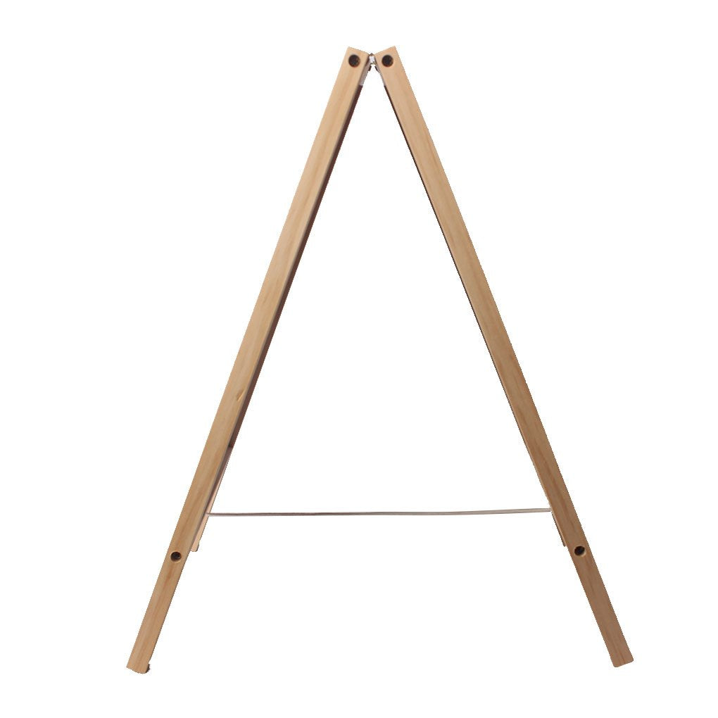BangQiao Freestanding Wooden A Frame Double Sided Chalkboard for Tabletop Menu Board, Wedding Message Sign