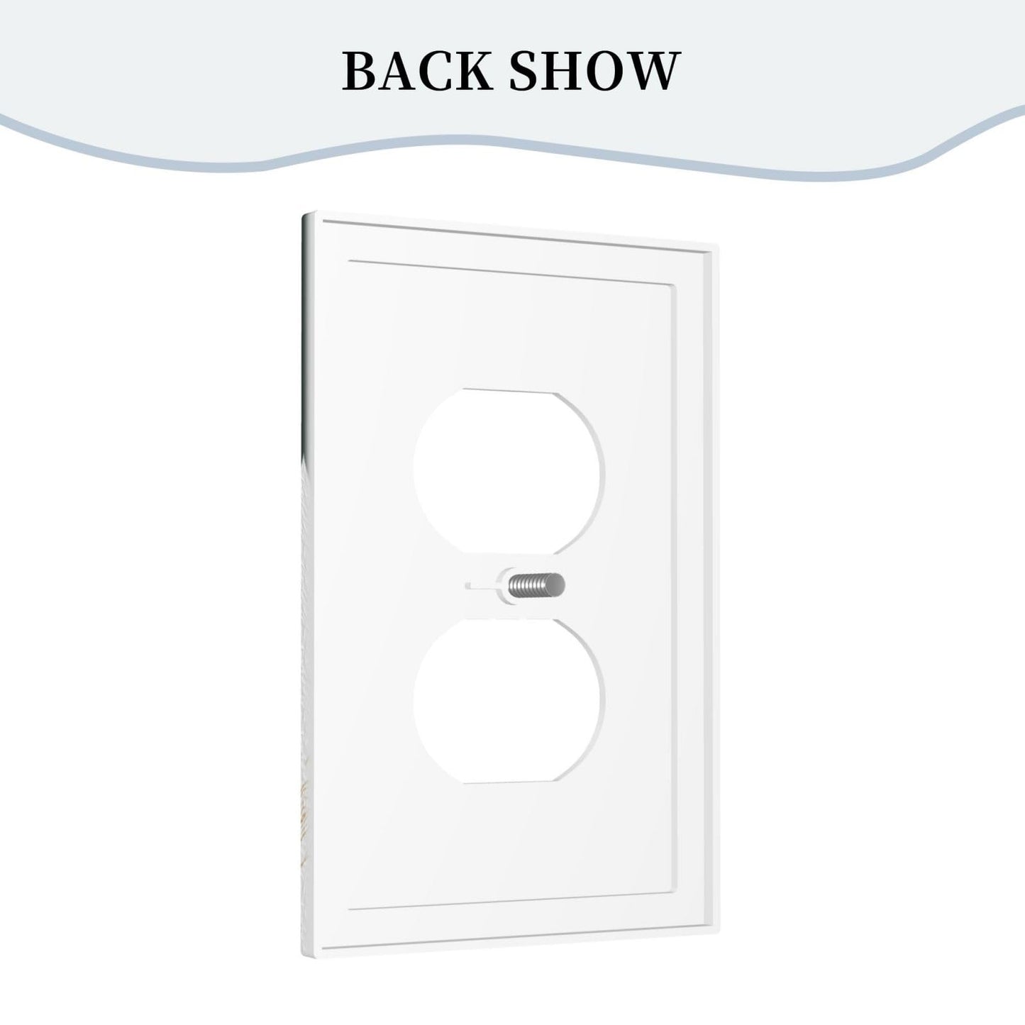 JDAKHD Mid Century Boho Decorative Outlet Covers Abstract 1 Gang Duplex Decorative Wall Plate Modern Sun Minimalist Aesthetic Arch Curve Leaves Geometric Light Switch Plate Covers Faceplate
