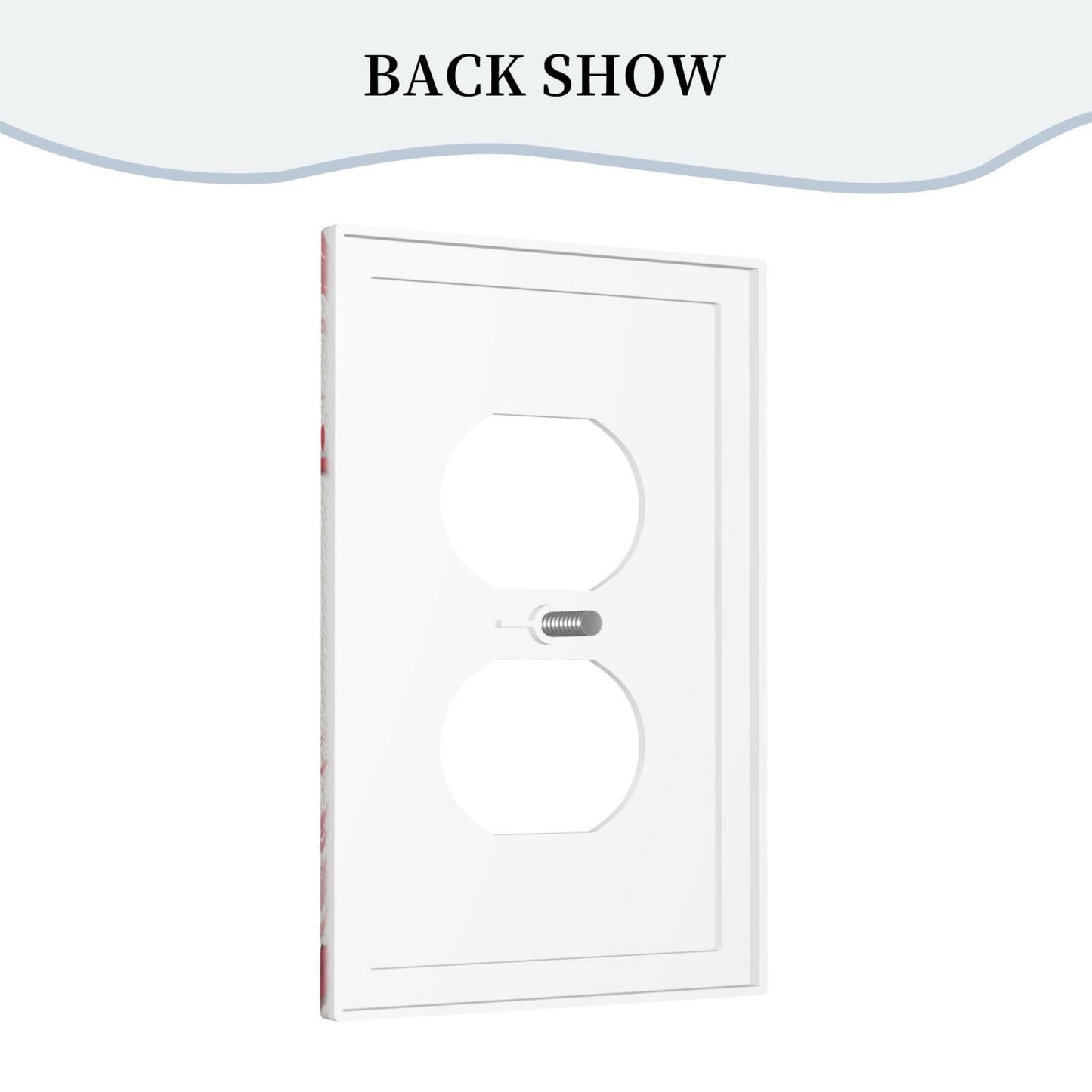 Wmhusu Outlet Covers Baseball Sports Ball Game 1 Gang Duplex Light Switch Cover Plate Decorative Wall Plates Electrical Switchplate Receptacle for Bathroom Bedroom Decor（2 Pack）