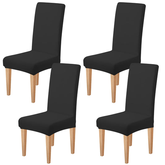Dioxide High Stretch Chair Covers for Dining Chairs, Washable Dining Chair Covers Set of 4, Soft Dining Chairs Seat Covers, Parsons Chair Slipcover Protectors for Home Hotel Restaurant Banquet