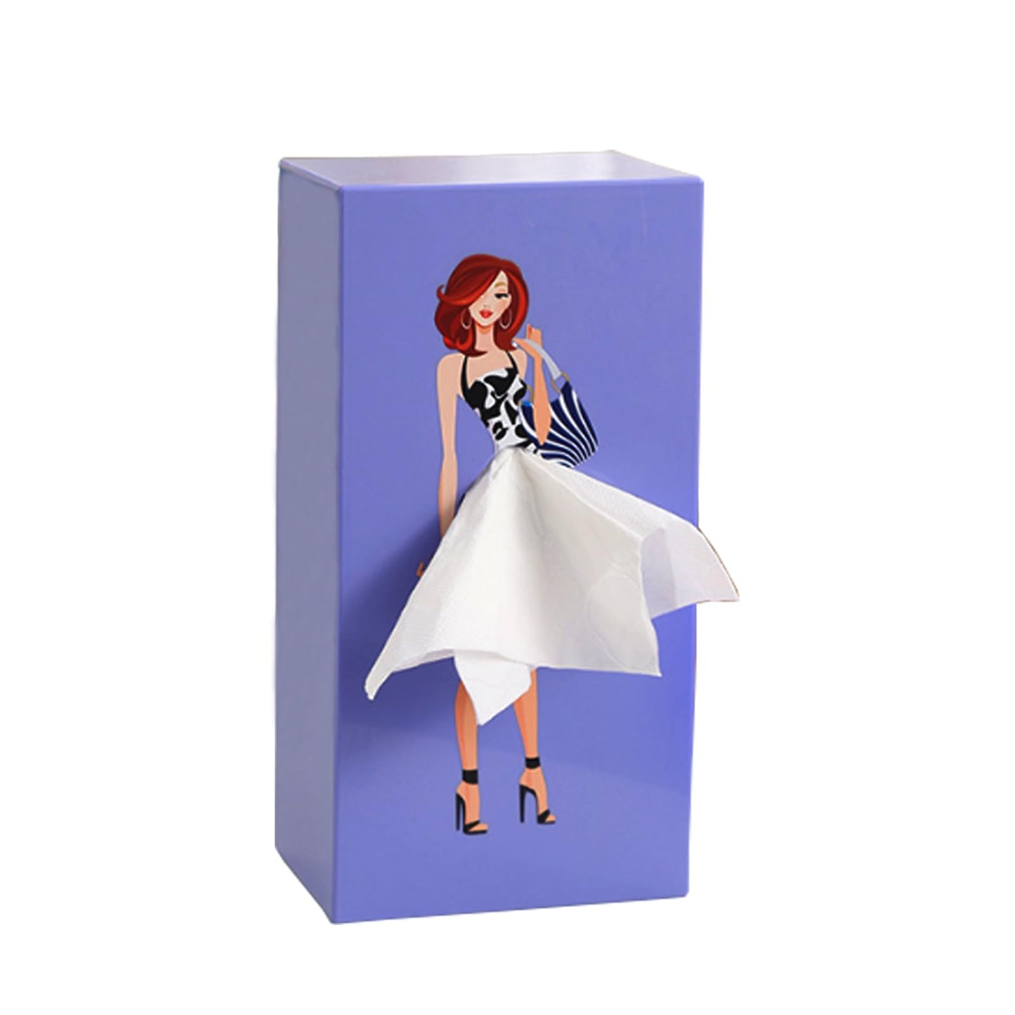 WSOQYEO Skirt Tissue Box Holder Decorative Tissue Box Cover Funny Tissue Boxes Holder for House Bathroom Living Room Bedroom & Office