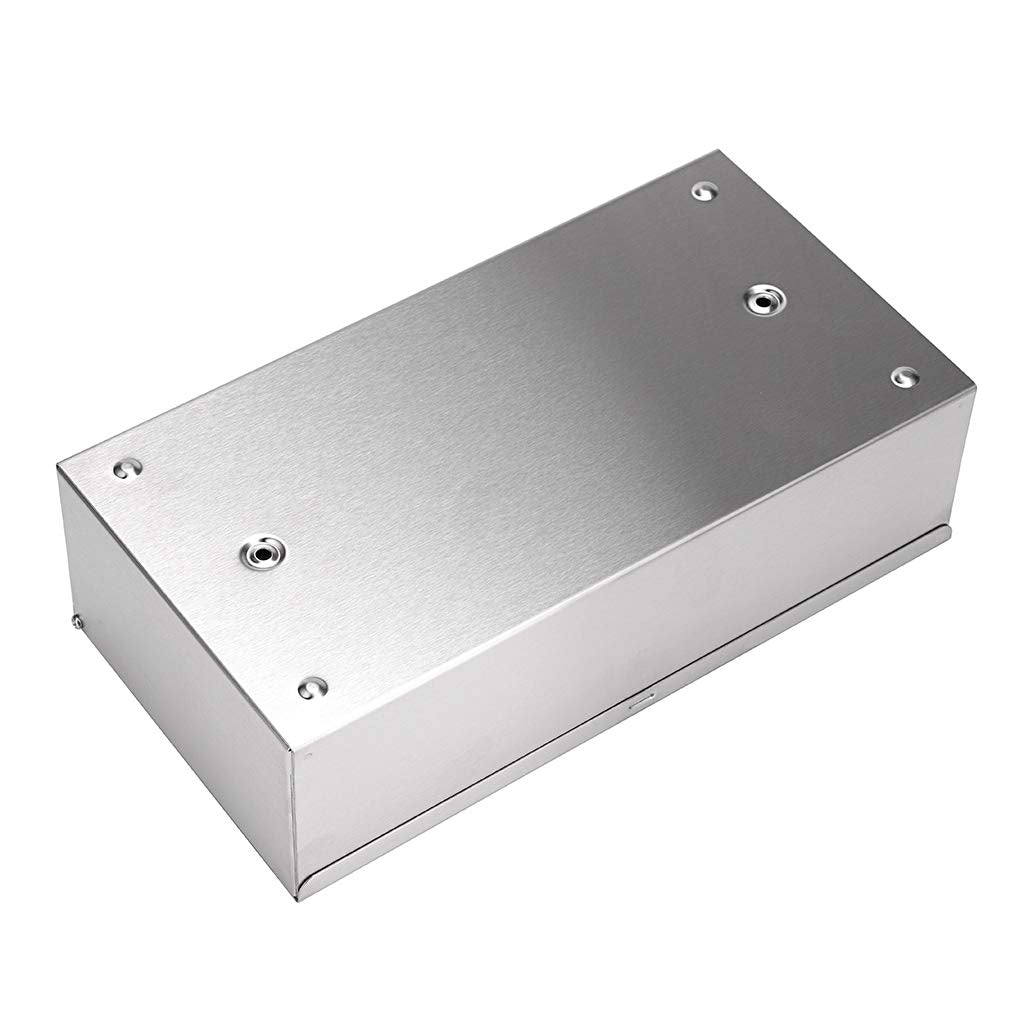 Sumnacon Rectangular Tissue Box Cover - Stylish Stainless Steel Paper Facial Cover, Modern Metal Tissue Box Holder for Bedroom/Bathroom/Vanity/Countertop/Dresser/Night Stand/Office/Car, Brushed Nickel