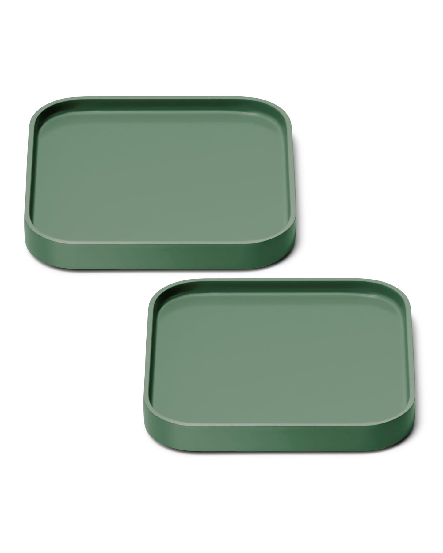 Caraway Spoon Rest Set of 2 - Stackable Spoon Holder for Kitchen Counter - Drip Catching, Heat-Resistant Design - Non-Slip Base - Sage