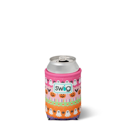 Swig Life Standard Can Coolie, Halloween 12oz Can Holder, Neoprene Insulated Cup Cooler with Pocket, Cup Covers for Standard 12 oz Beer Bottles, Beach Accessories for Women (Trick or Treat)