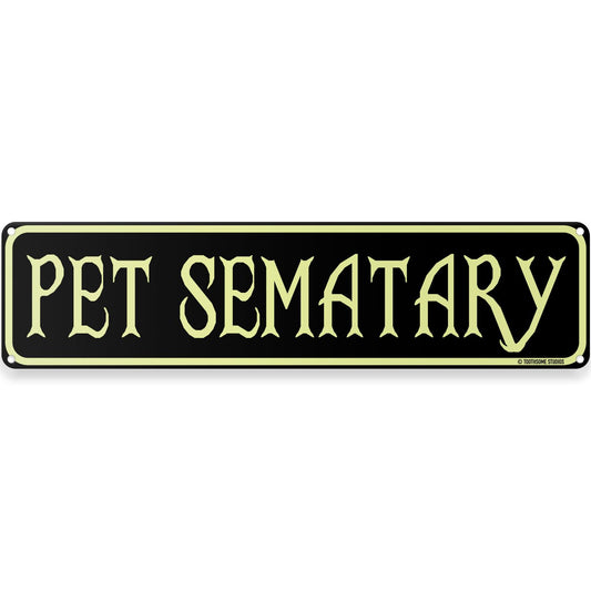 Pet Sematary Halloween Theme Street Sign 16" x 4" Spooky Bar Game Room Home Man Cave Home Decor (PetSemataryStreet)