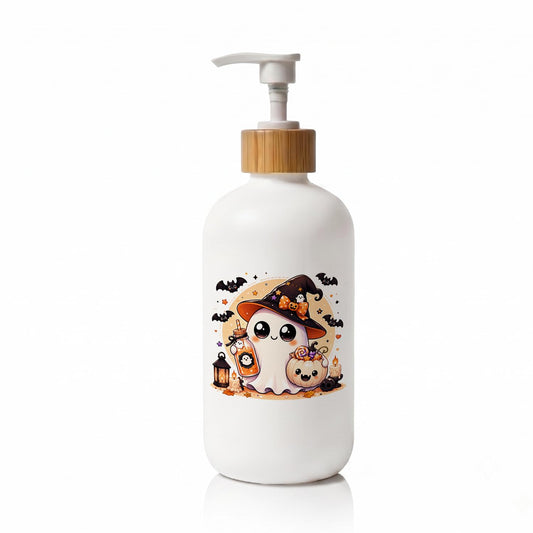 Nincaishin Halloween Ghost Glass Soap Dispenser with Pump