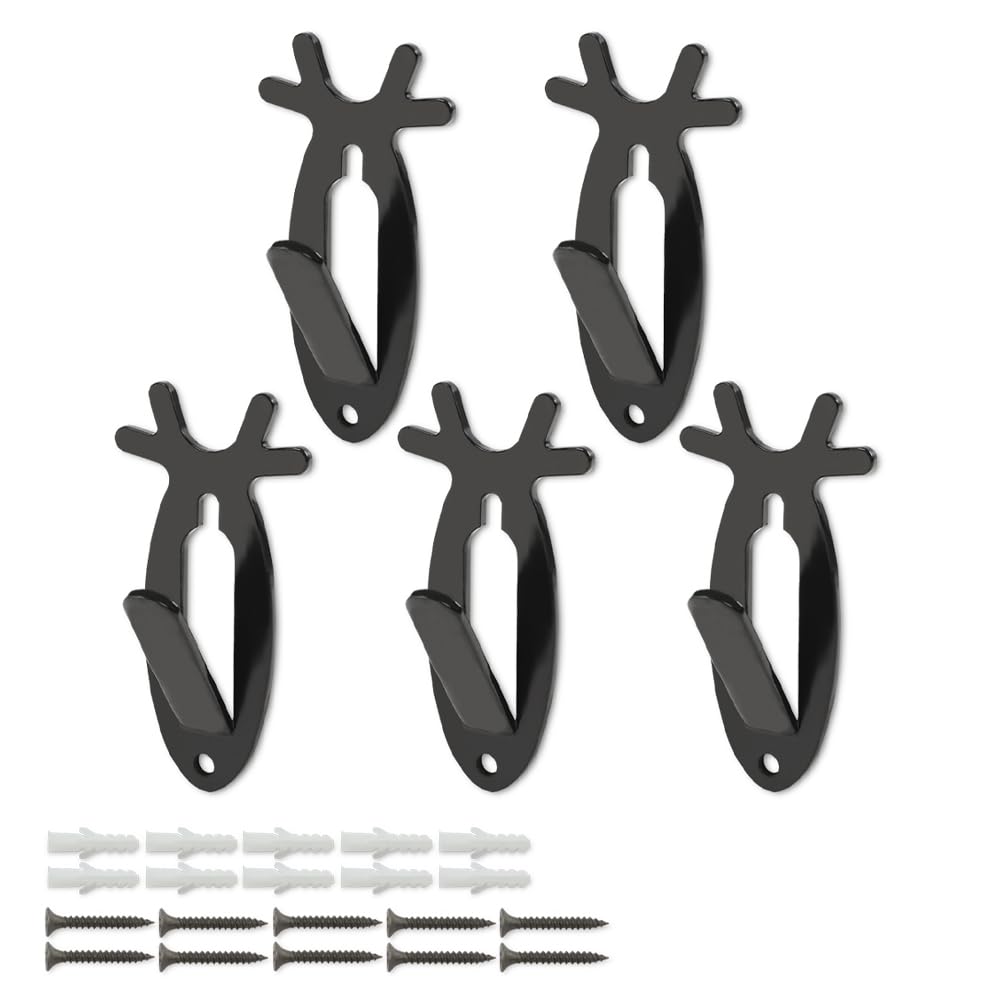 GRAND ORANGE European Skull Hooks 5 Pcs Weight Capacity up to 20 lbs