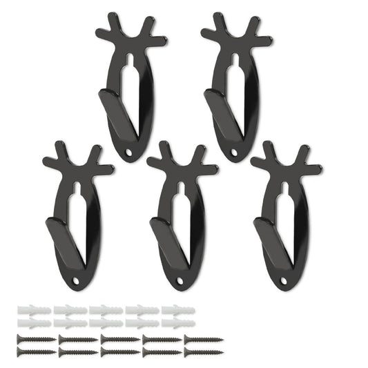GRAND ORANGE European Skull Hooks 5 Pcs Weight Capacity up to 20 lbs