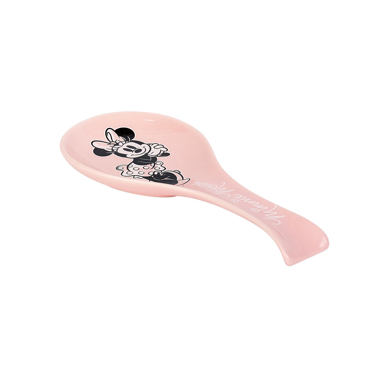 Disney Minnie Mouse Ceramic Spoon Rest Holder | Kitchen Organizer for Utensils to Keep Countertop Clean Multicolor