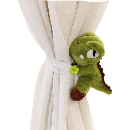 Cciphy 1 Pair Cartoon Dinosaur Curtain Holdbacks Cute Tiebacks Animal Holders Window Accessories for Children Nursery Curtain Decoration (Dinosaur)