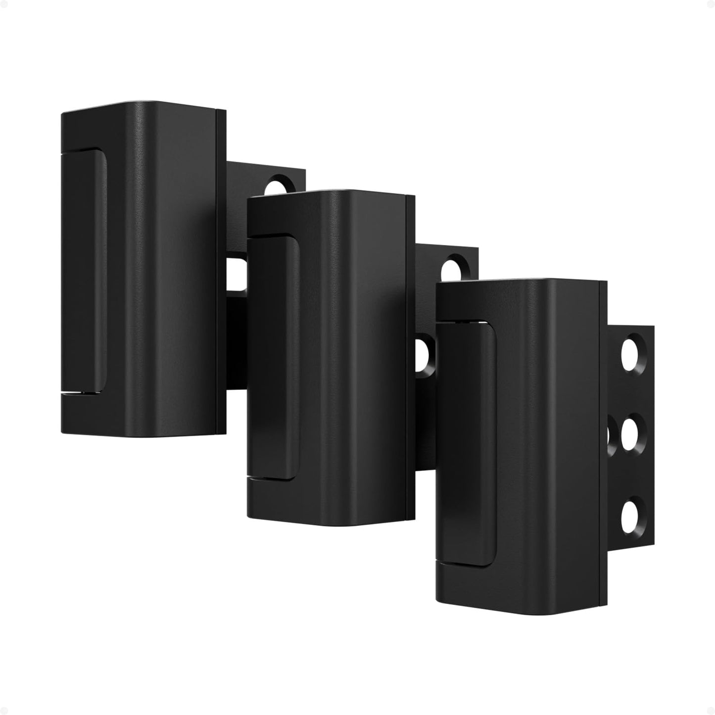 Steinwhale 3 Pack Home Security Door Reinforcement Lock, Childproof Safety Door Lock Latch Stopper, Removable Screw-Mounted, Prevent Home Unauthorized Entry, Aluminum Construction, Withstands 800 lbs