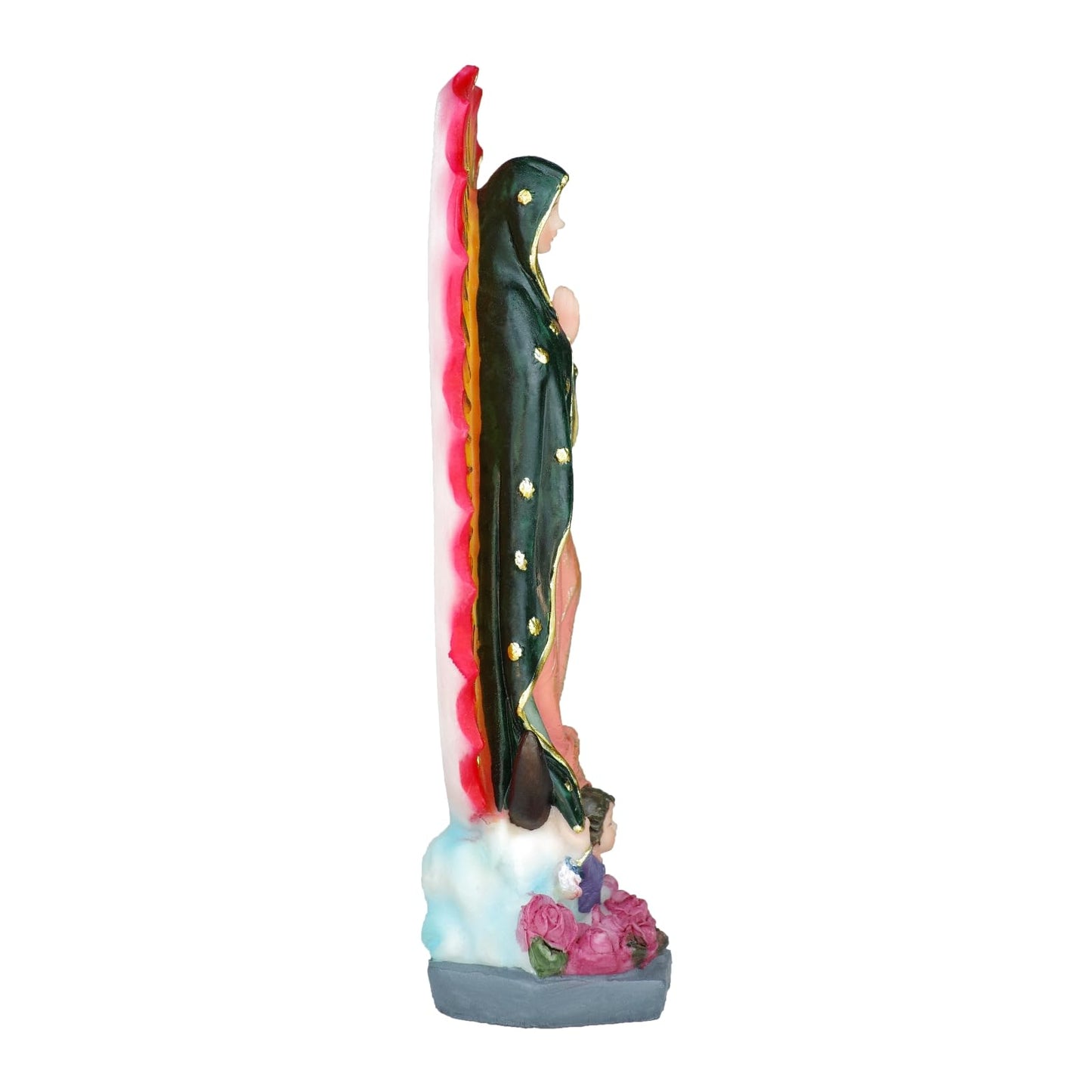 PSYHILAR Our Lady of Guadalupe Statue, Small Virgen de Guadalupe Statues, 6 Inch Mexico Virgin Mary Figurine, Handcrafted Virgencita Maria Estatua Resin Catholic Religious Decor