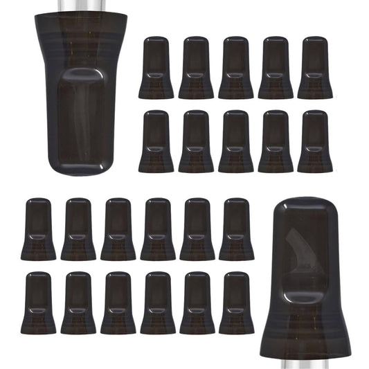 Esatto 24 Pieces Pour Spout Covers - Liquor Bottle Toppers Black, Universal Bottle Pour Dispenser,Liquor Bottle Covers Bottle Cover Dust for Home Kitchen Tools Supplies