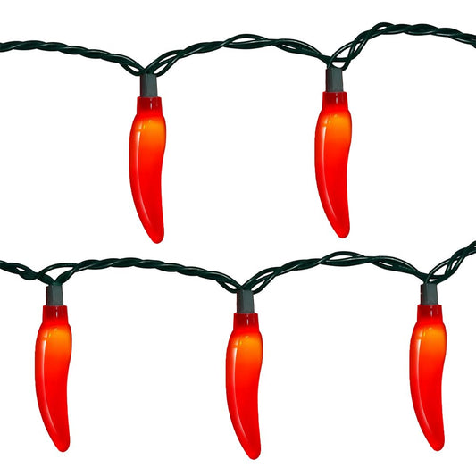 Chili Pepper String Lights,13.6FT, Outdoor Indoor Waterproof Plug-in