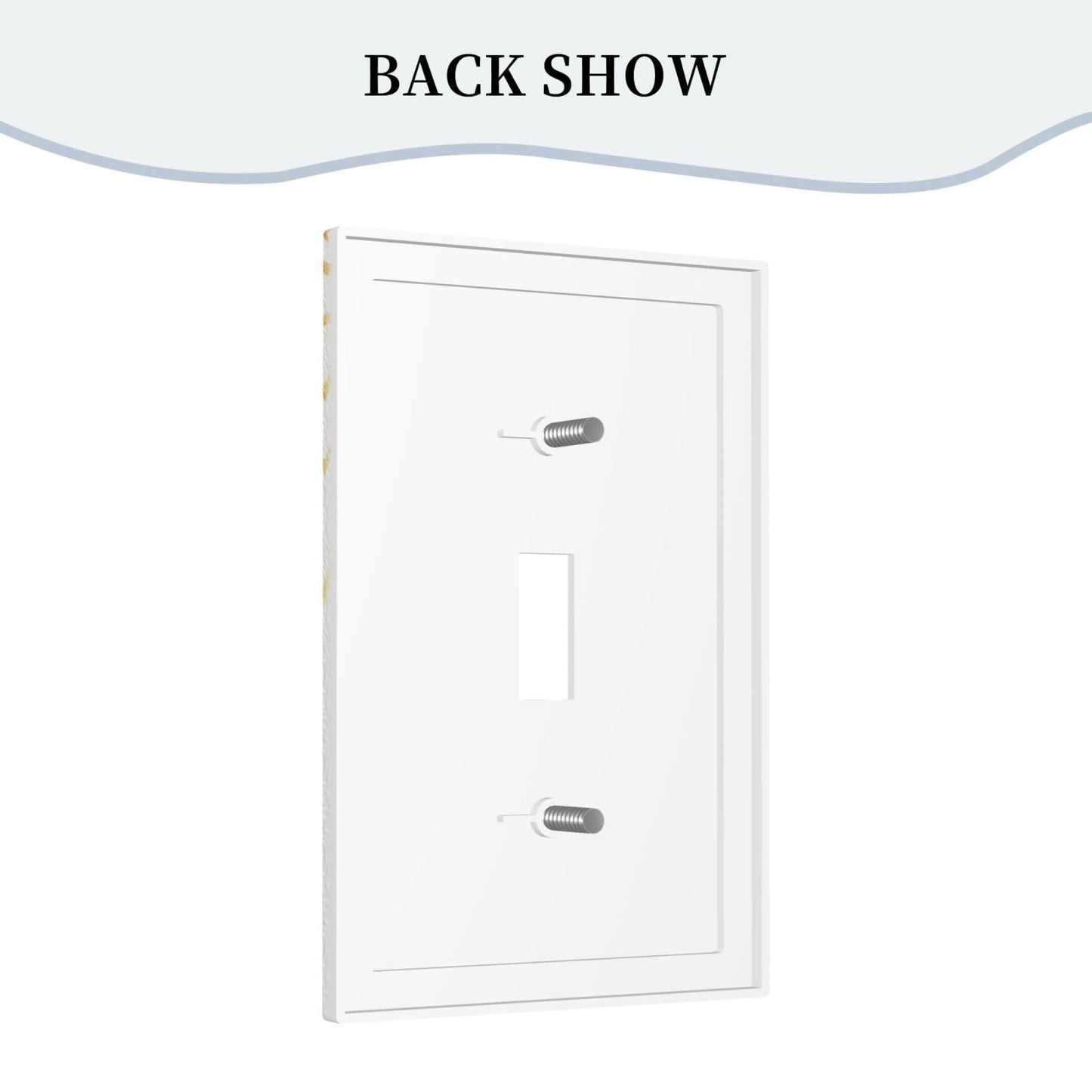 BHGAHD Decorative Light Switch Cover Plate Funny Black Cat Gold Sun 1 Gang Single Toggle Wall Plates for Electrical Outlet Covers Switch Plate Covers Faceplate for Bedroom Home Decor