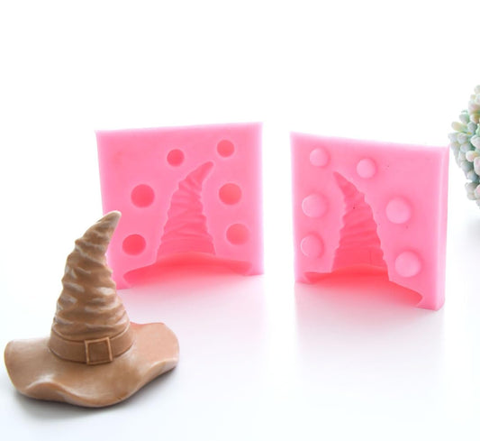Silicone Halloween Witch Hat Chocolate Mold - Cupcake Topper