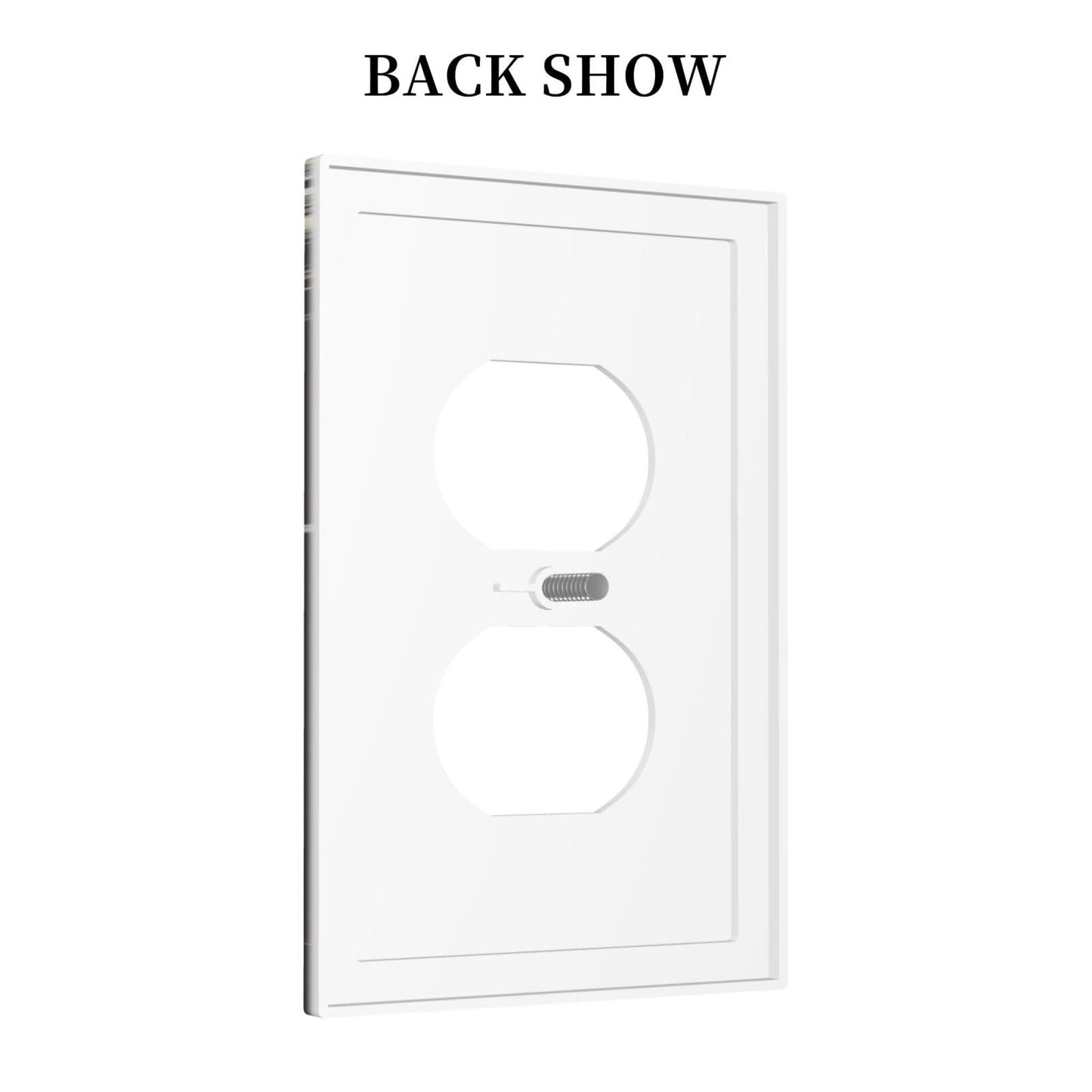 White Cat Tarot Moon Phases Moth Celestial Gothic Outlet Covers 1 Gang Duplex Light Switch Cover Decorative Switch Plates Electrical Receptacle Faceplate Wall Plate for Kids Room Bedroom Decor