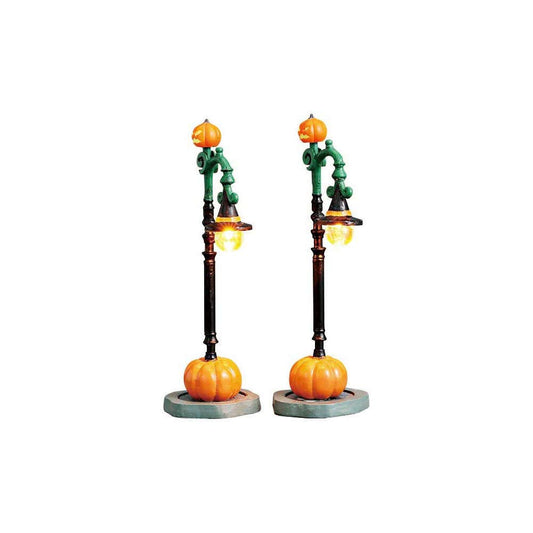 Lemax Spooky Town Witch Pumpkin Patch Lights, Set of 2, B/O (4.5V) #74217