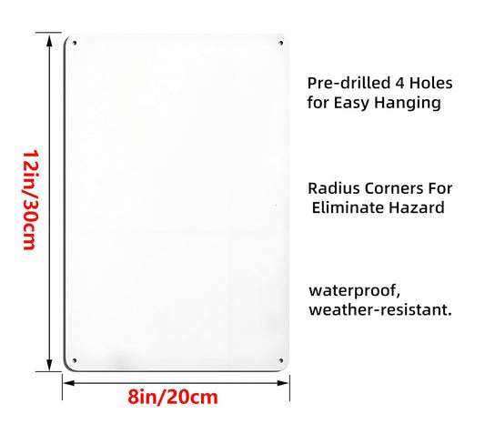 Gates Must Be Closed Sign - Property/Security Property Control Gate Gate Warning Metal Sign 8 x 12 Inches – For Wall or Fence