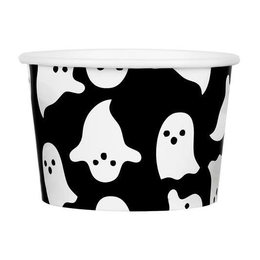 AimFun 50 Pcs Halloween Snack Cups Ghost Paper Treat Cups