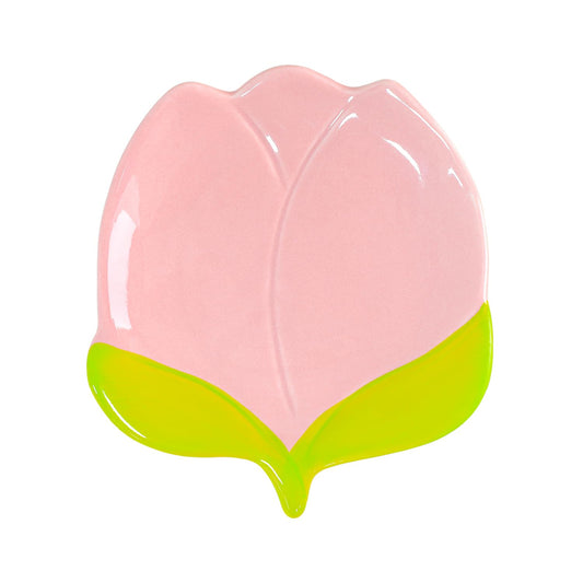 WAIT FLY Lovely Tulip Ceramic Spoon Rest Spoon Holder for Kitchen Counter/Stove Top Stable Utensil Rest-Tulip-1PCS