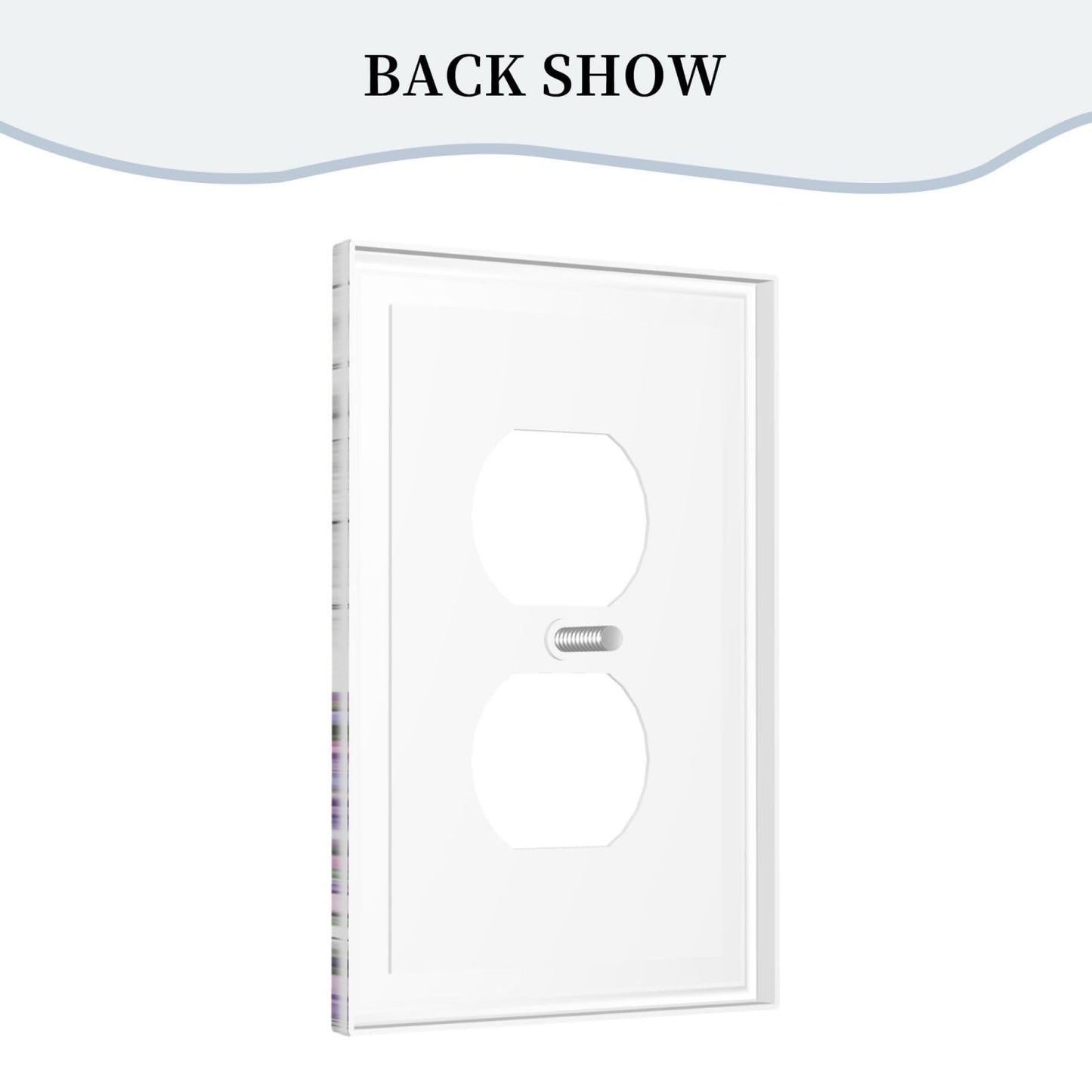 CKHTER Lavender Purple Lilac Butterfly Outlet Covers Light Switch Cover Decorative Rustic Floral Wall Plate Farmhouse Receptacle Faceplates for Living Room Bedroom Bathroom House
