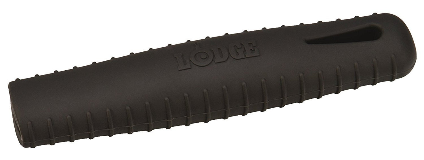 Lodge Silicone Hot Handle Holder - Dishwasher Safe Hot Handle Holder Designed for Lodge Carbon Steel Pan Products - Reusable Heat Protection Up to 500° - Black