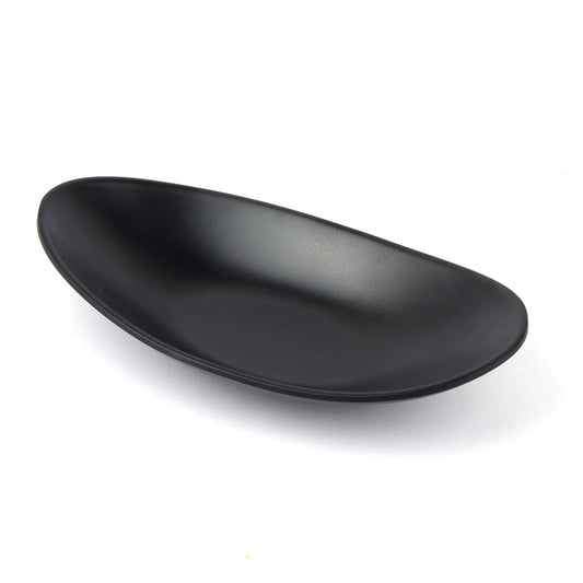 Framendino, A5 Melamine Jewelry Dish Trinket Tray Black Accessory Organizer Bowl