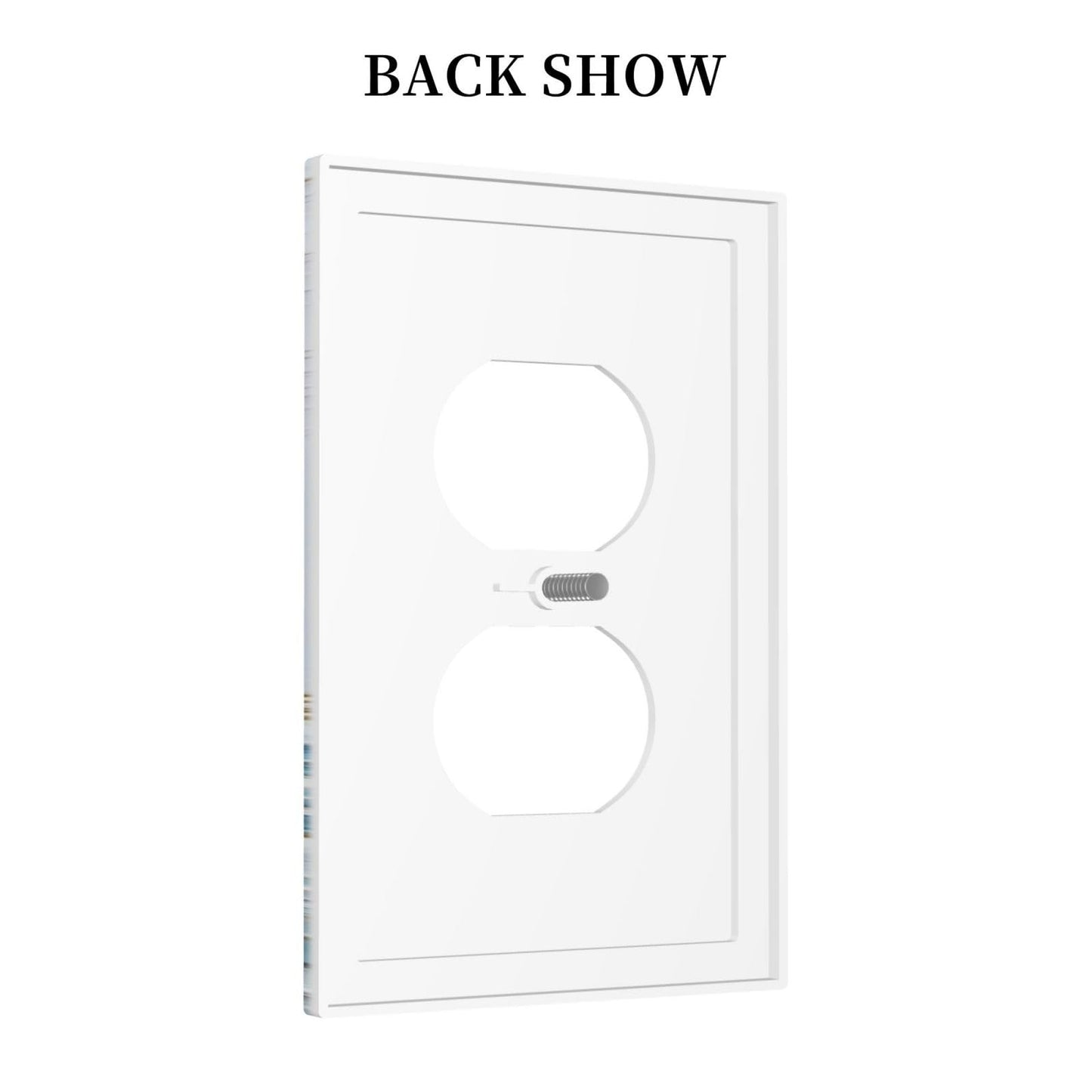 Annisrak Outlet Covers The Great Wave Off Kanagawa With Sakura 1 Gang Duplex Wall Plate Decorative Switch Plates Electrical Receptacle Faceplate Light Switch Cover for Bedroom Bathroom Decor