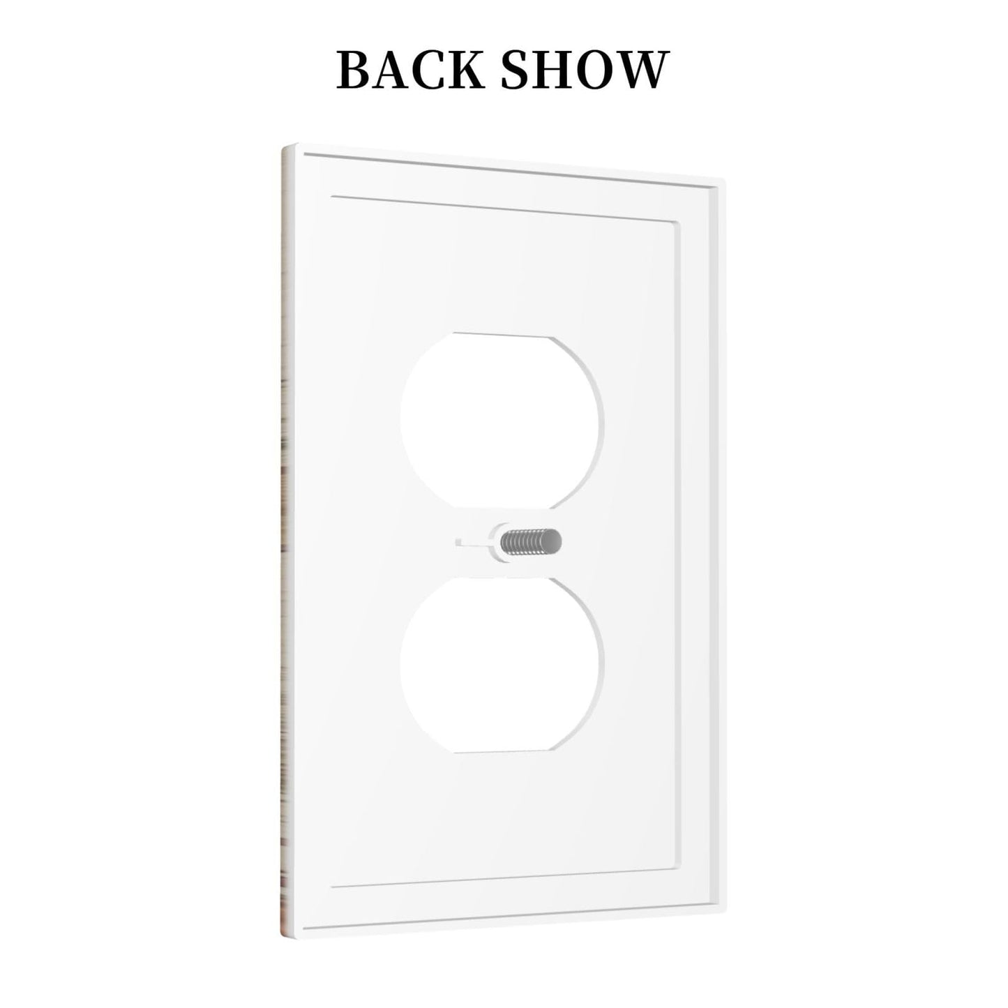 Naiqadnehz Outlet Covers Rustic Forest Bear Deer Wildlife Country 1 Gang Duplex Light Switch Cover Electrical Receptacle Faceplate Wall Plate Decorative Switch Plates for Farmhouse Cabin Decor